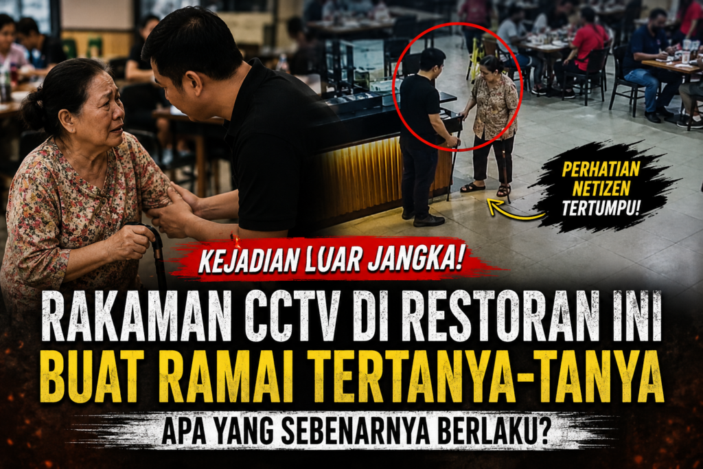 Wanita Mop Lantai Jadi Perhatian